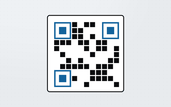Diagram showing payment details being encoded into a QR code for a shop counter