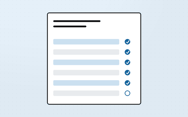 Diagram of a tax invoice with its required fields highlighted in sequence